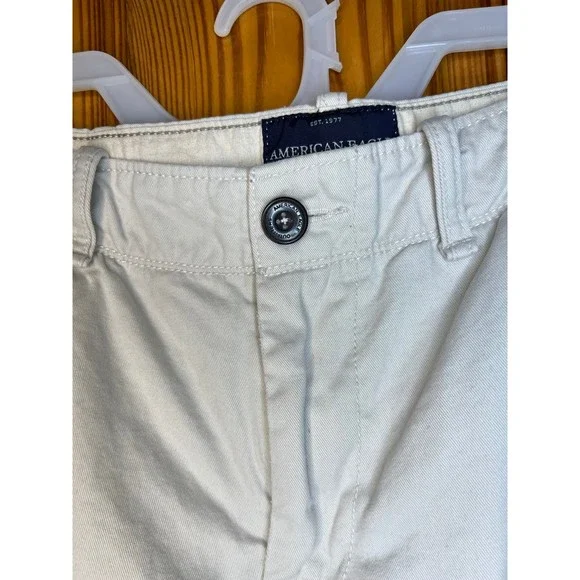 American Eagle Khaki Pants Men’s 32 x 30 100% Cotton Khaki Bottoms OC3A - Picture 5 of 10